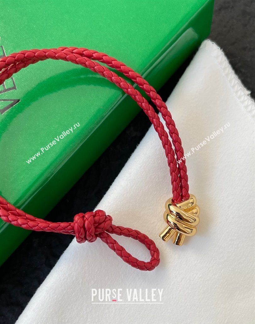 Bottega Veneta Knot Bracelet Red 2025 0320 (YF-250320032)