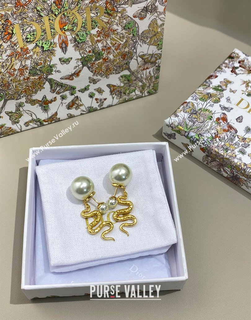 Dior Chinese Year of Snake Tribales Earrings 2025 (YF-250319131)