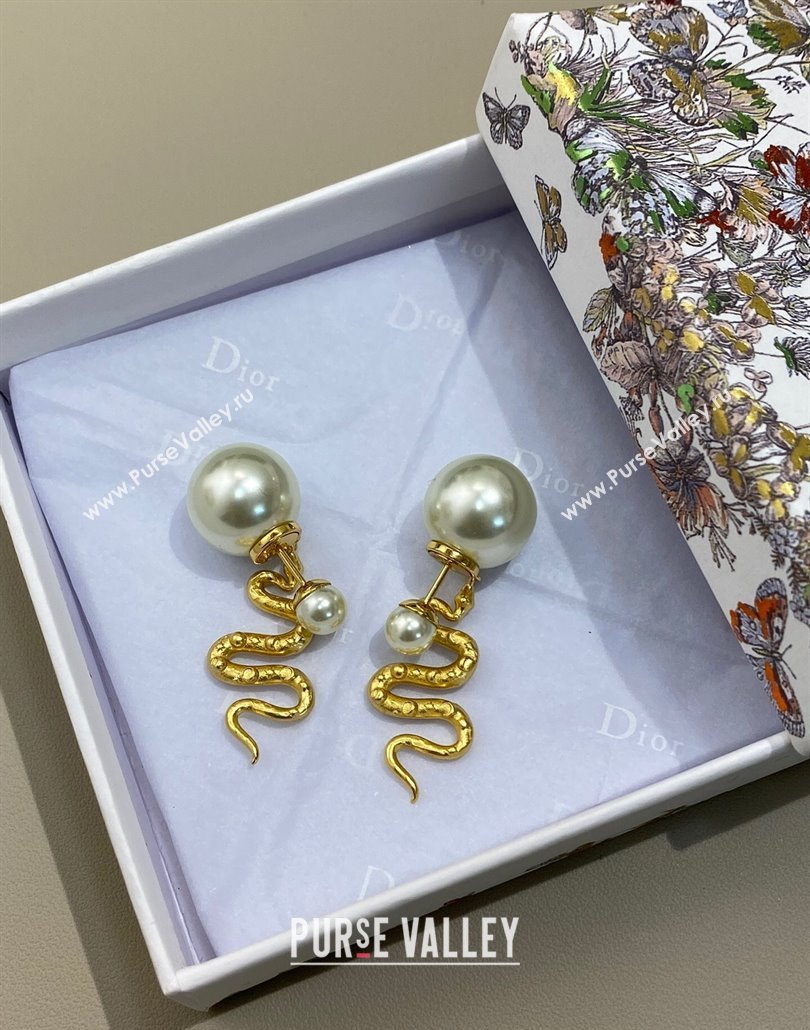 Dior Chinese Year of Snake Tribales Earrings 2025 (YF-250319131)