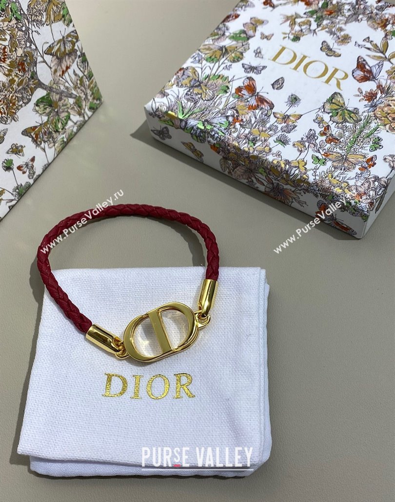 Dior 30 Montaigne CD Bracelet Red 2025 0319 (YF-250319133)