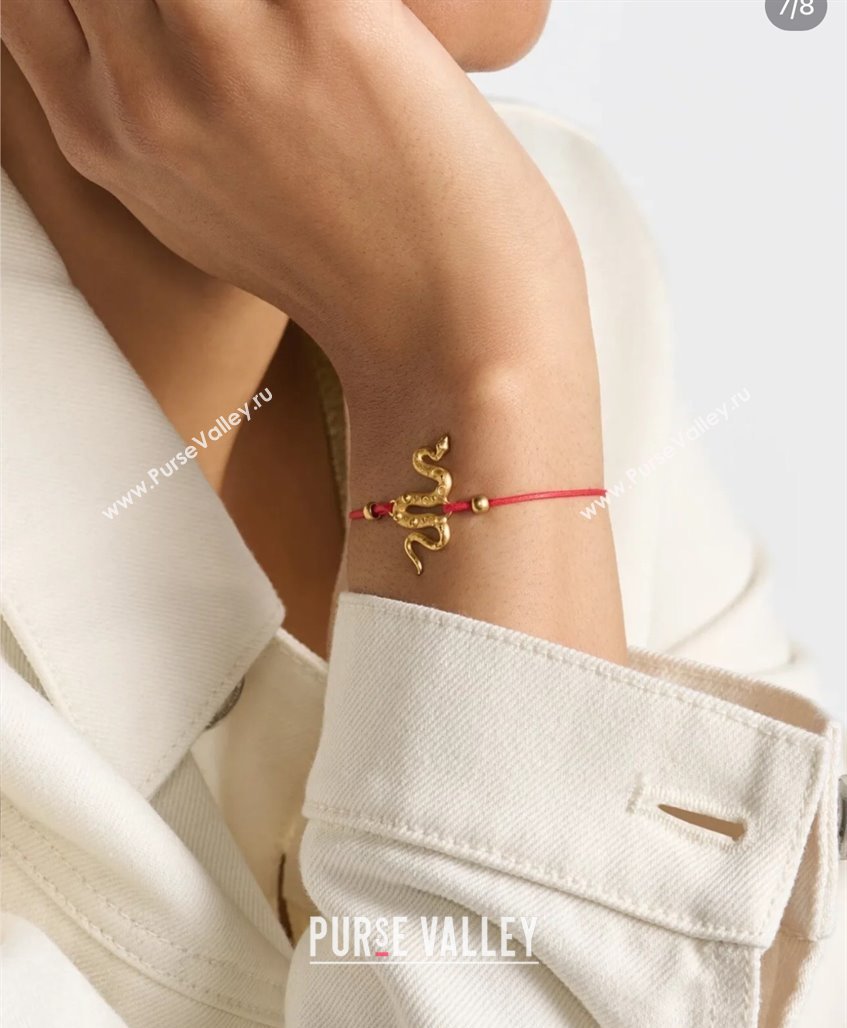 Dior Chinese Year of Snake Bracelet Red 2025 0319 (YF-250319130)