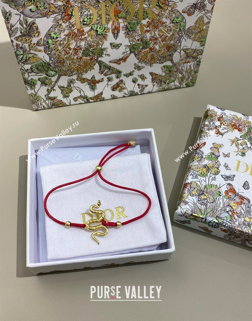 Dior Chinese Year of Snake Bracelet Red 2025 0319 (YF-250319130)