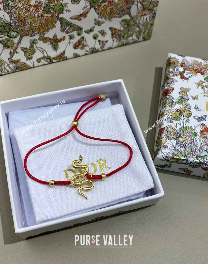 Dior Chinese Year of Snake Bracelet Red 2025 0319 (YF-250319130)