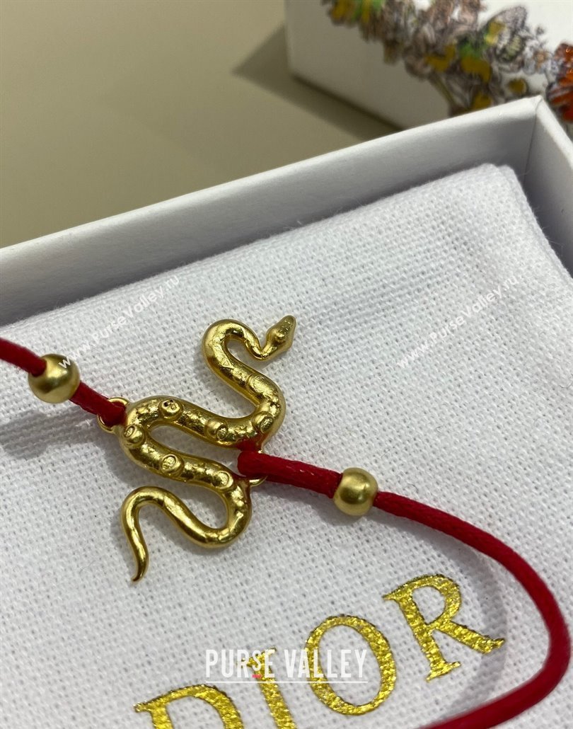 Dior Chinese Year of Snake Bracelet Red 2025 0319 (YF-250319130)