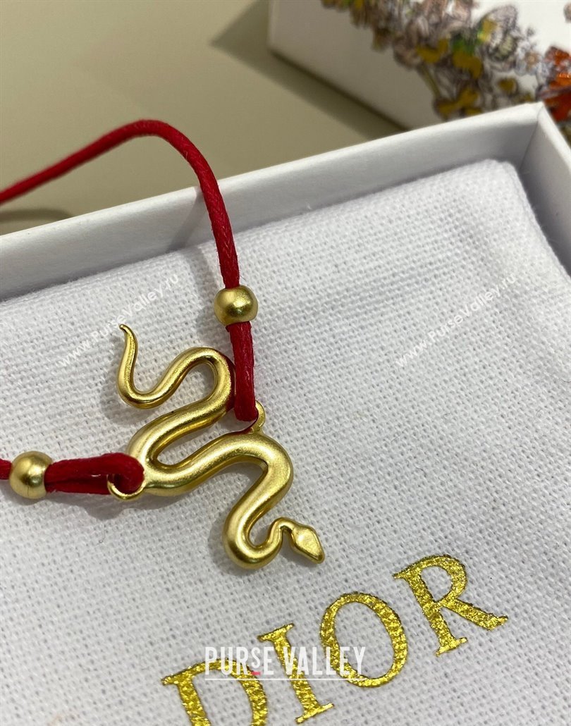 Dior Chinese Year of Snake Bracelet Red 2025 0319 (YF-250319130)