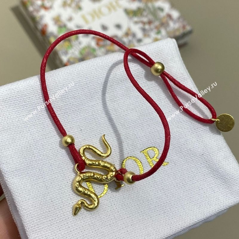 Dior Chinese Year of Snake Bracelet Red 2025 0319 (YF-250319130)