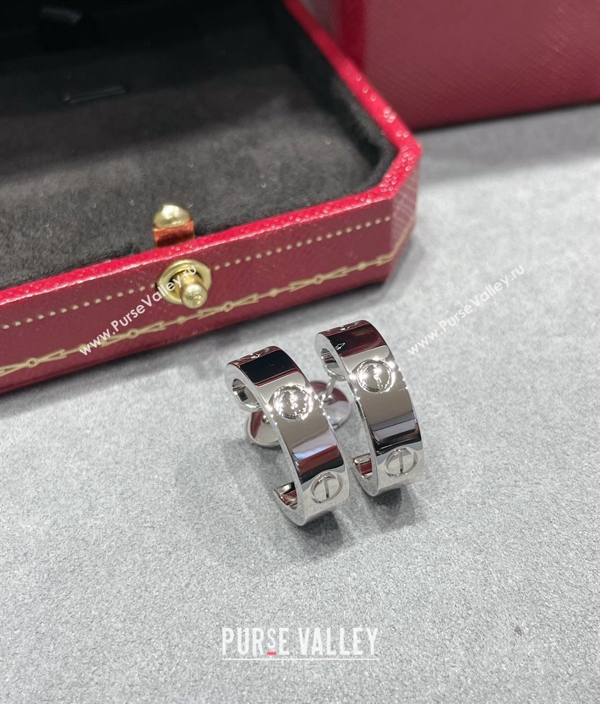 Cartier LOVE Hoop Earrings , Classic Model Silver 2025 0320125 (YF-250320126)