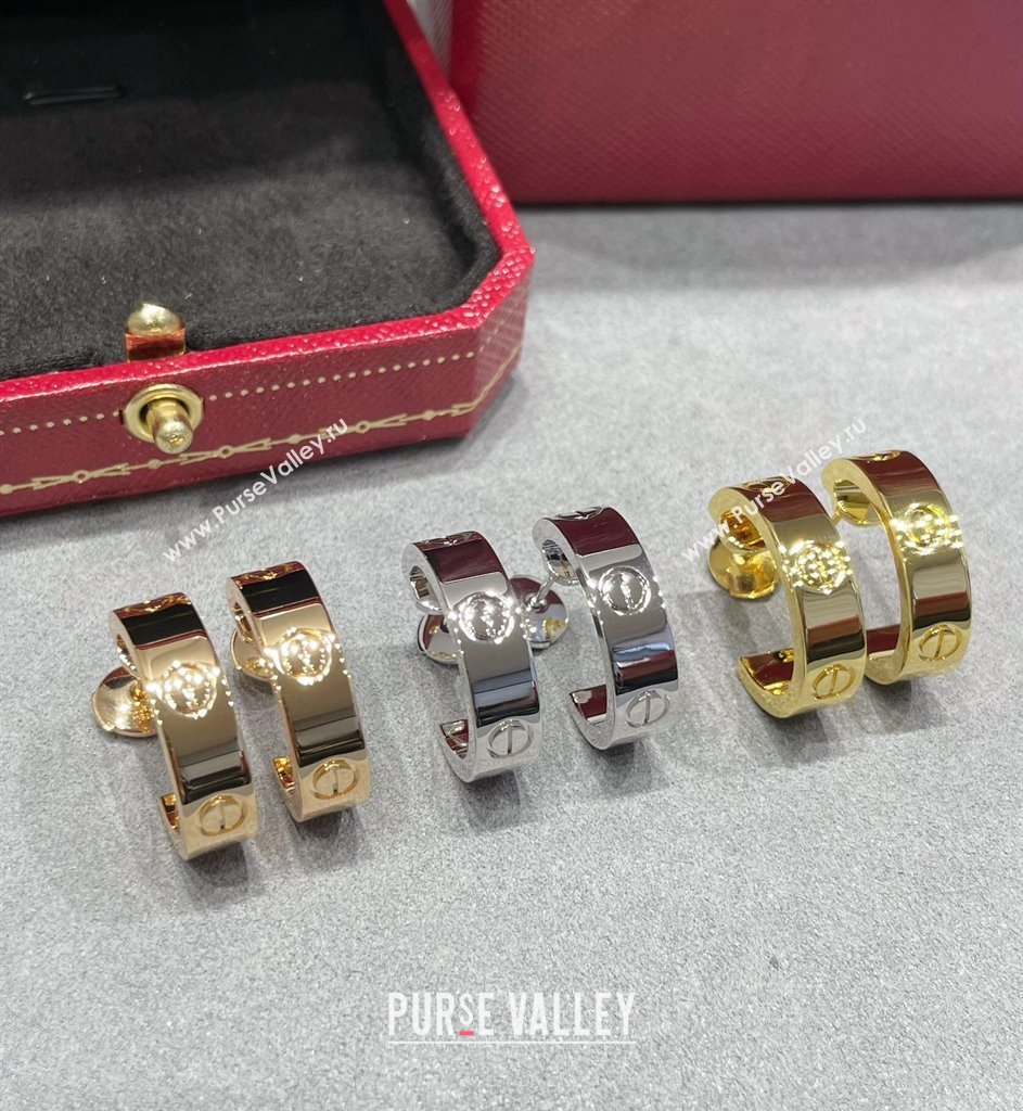 Cartier LOVE Hoop Earrings , Classic Model Silver 2025 0320125 (YF-250320126)