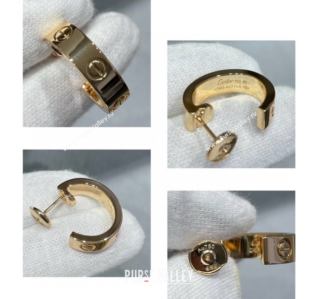 Cartier LOVE Hoop Earrings , Classic Model Rose Gold 2025 0320125 (YF-250320127)