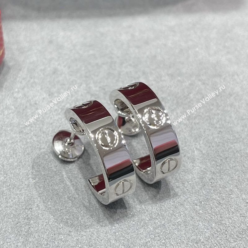 Cartier LOVE Hoop Earrings , Classic Model Silver 2025 0320125 (YF-250320126)