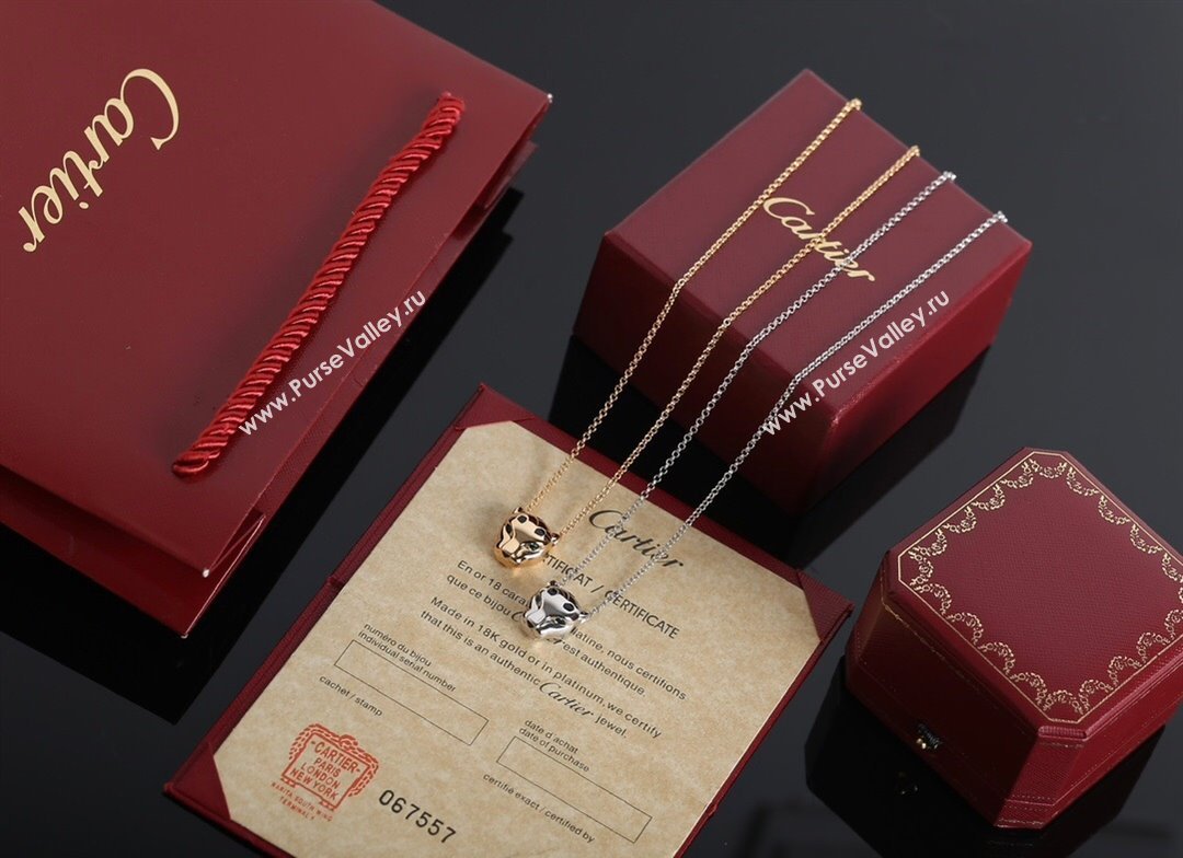 Cartier Panthere de Cartier Pendant Necklace Silver/Gold 2025 0320 (YF-250321055)