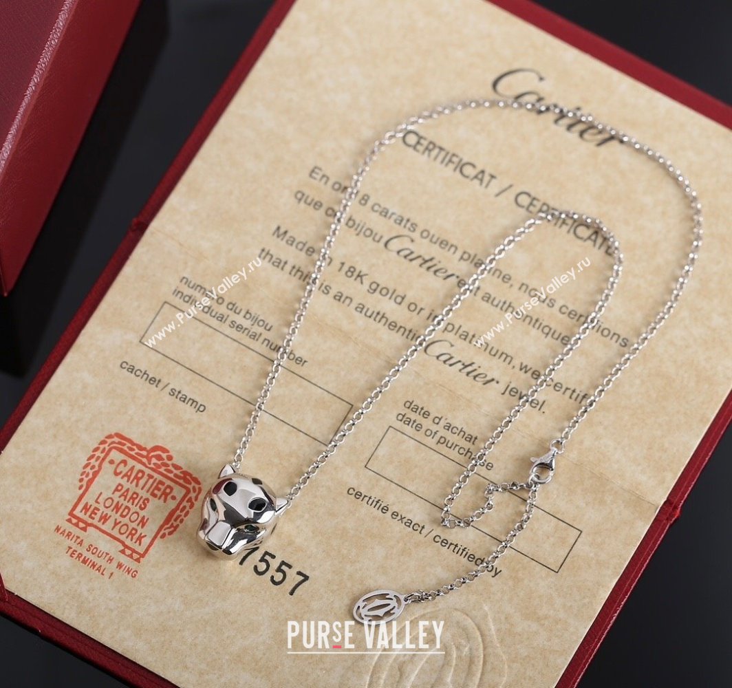 Cartier Panthere de Cartier Pendant Necklace Silver/Gold 2025 0320 (YF-250321055)