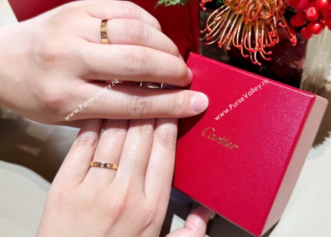 Cartier LOVE Ring , Small Model, 4 Diamonds Silver 2025 0320125 (YF-250320128)