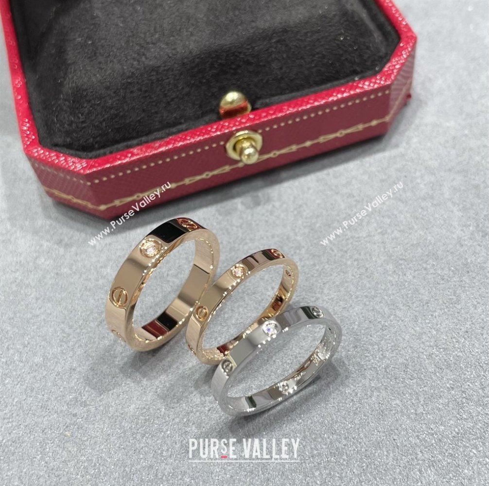 Cartier LOVE Ring , Small Model, 4 Diamonds Rose Gold 2025 0320125 (YF-250320129)