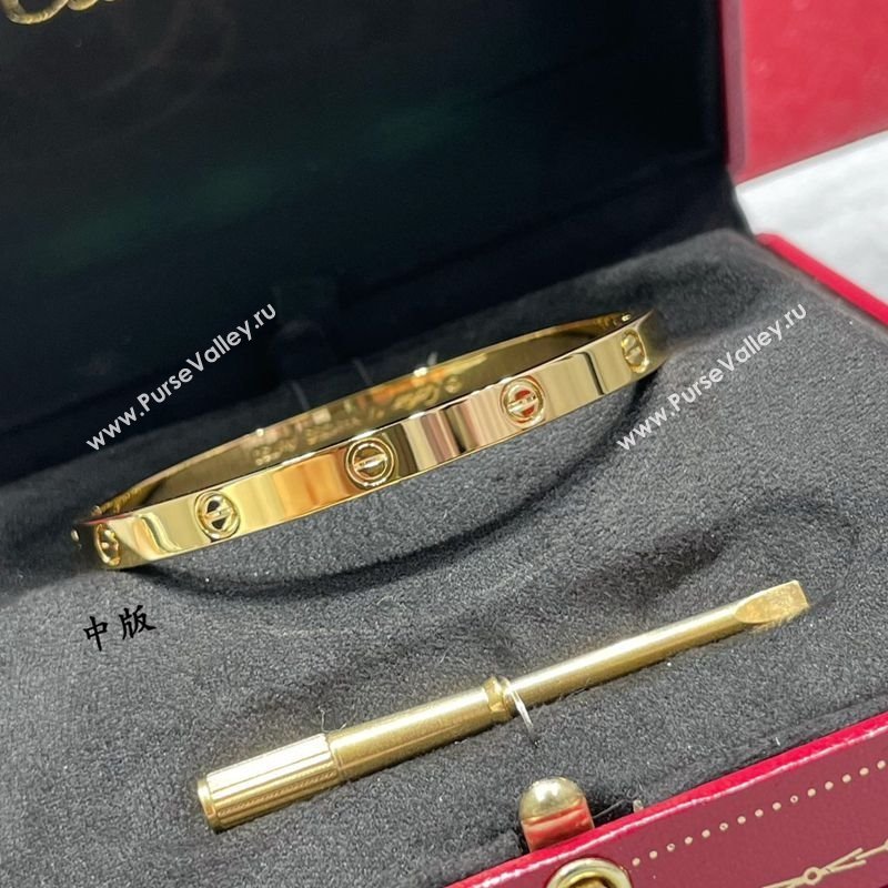 Cartier LOVE Bracelet, Classic Medium Model Yellow Gold 2025 0320 (YF-250320130)