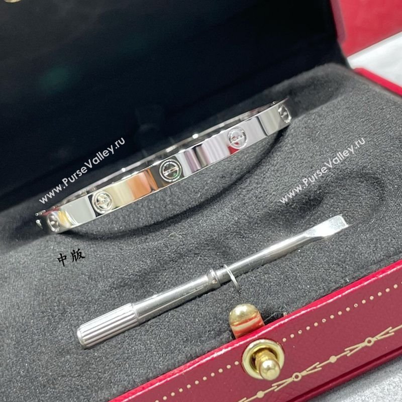 Cartier LOVE Bracelet, Classic Medium Model Silver 2025 0320 (YF-250320131)