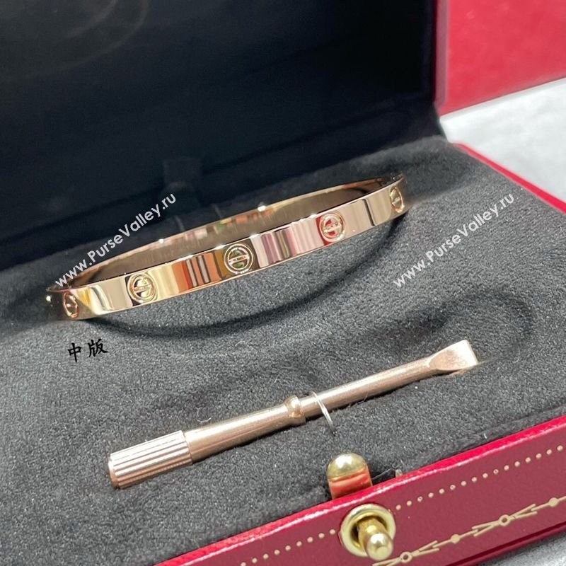 Cartier LOVE Bracelet, Classic Medium Model Rose Gold 2025 0320 (YF-250320132)