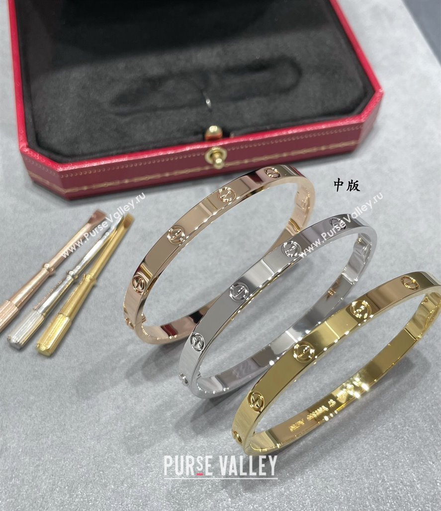 Cartier LOVE Bracelet, Classic Medium Model Yellow Gold 2025 0320 (YF-250320130)