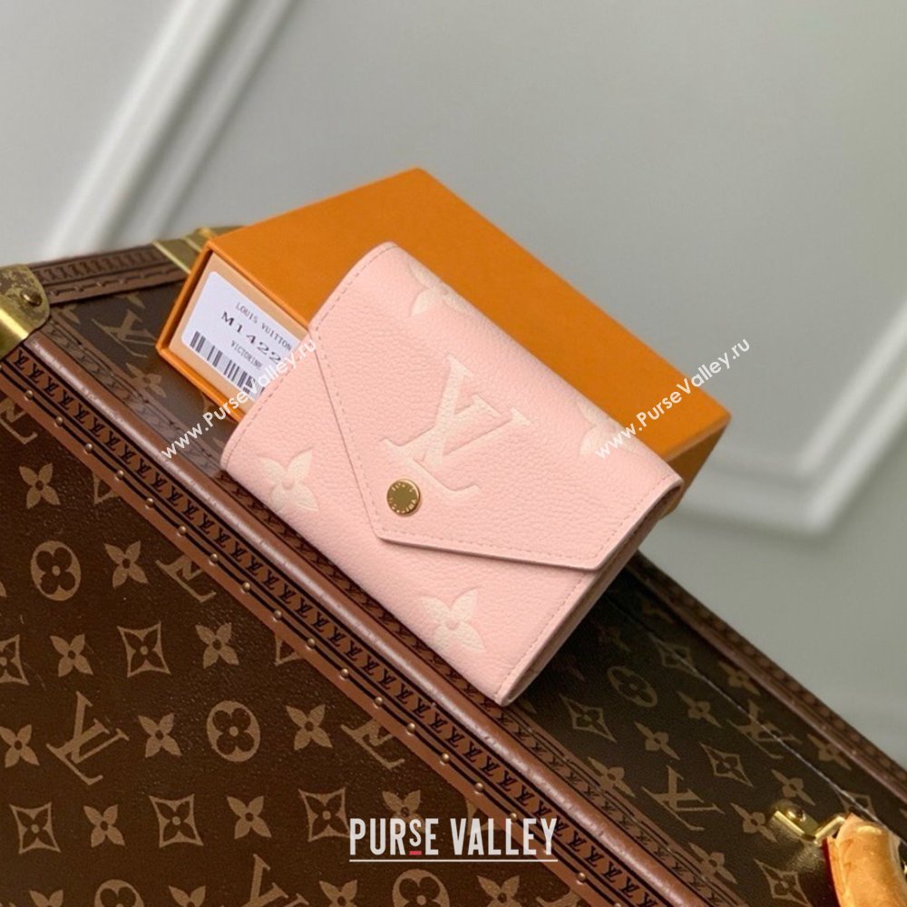 Louis Vuitton Victorine Wallet in Pink Quartz Embossed Grained Cowhide Leather M14229 2025 (K-25032201)