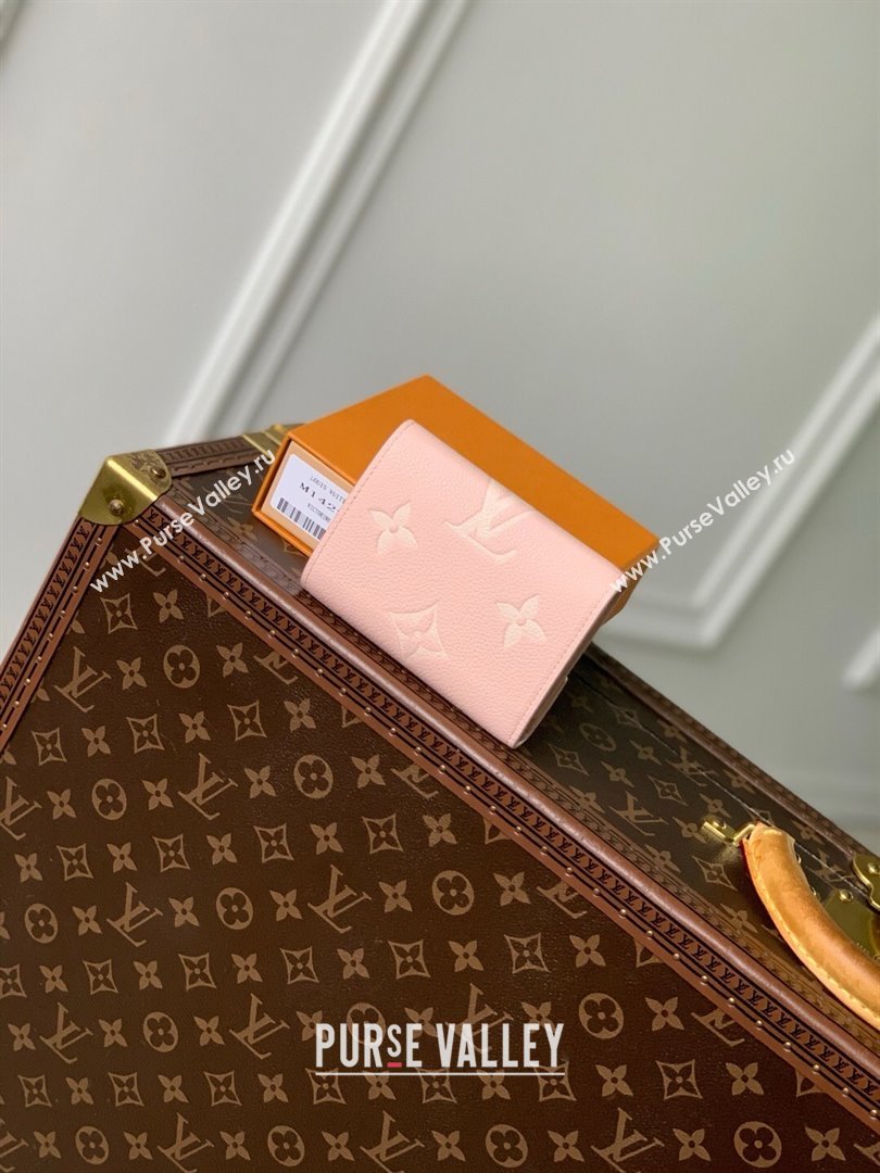 Louis Vuitton Victorine Wallet in Pink Quartz Embossed Grained Cowhide Leather M14229 2025 (K-25032201)