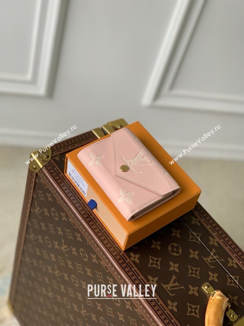 Louis Vuitton Victorine Wallet in Pink Quartz Embossed Grained Cowhide Leather M14229 2025 (K-25032201)