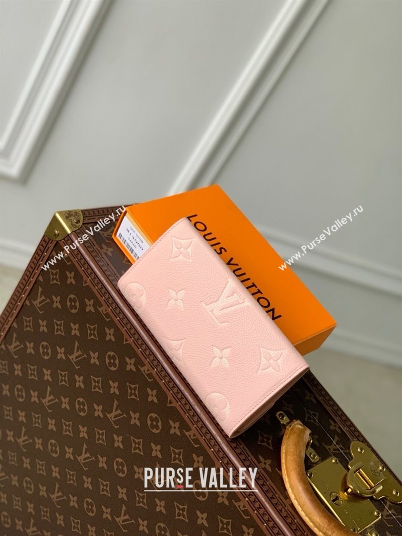 Louis Vuitton Sarah Wallet in Bicolor Monogram Empreinte Leather M14000 Pink 2025 (K-25032202)