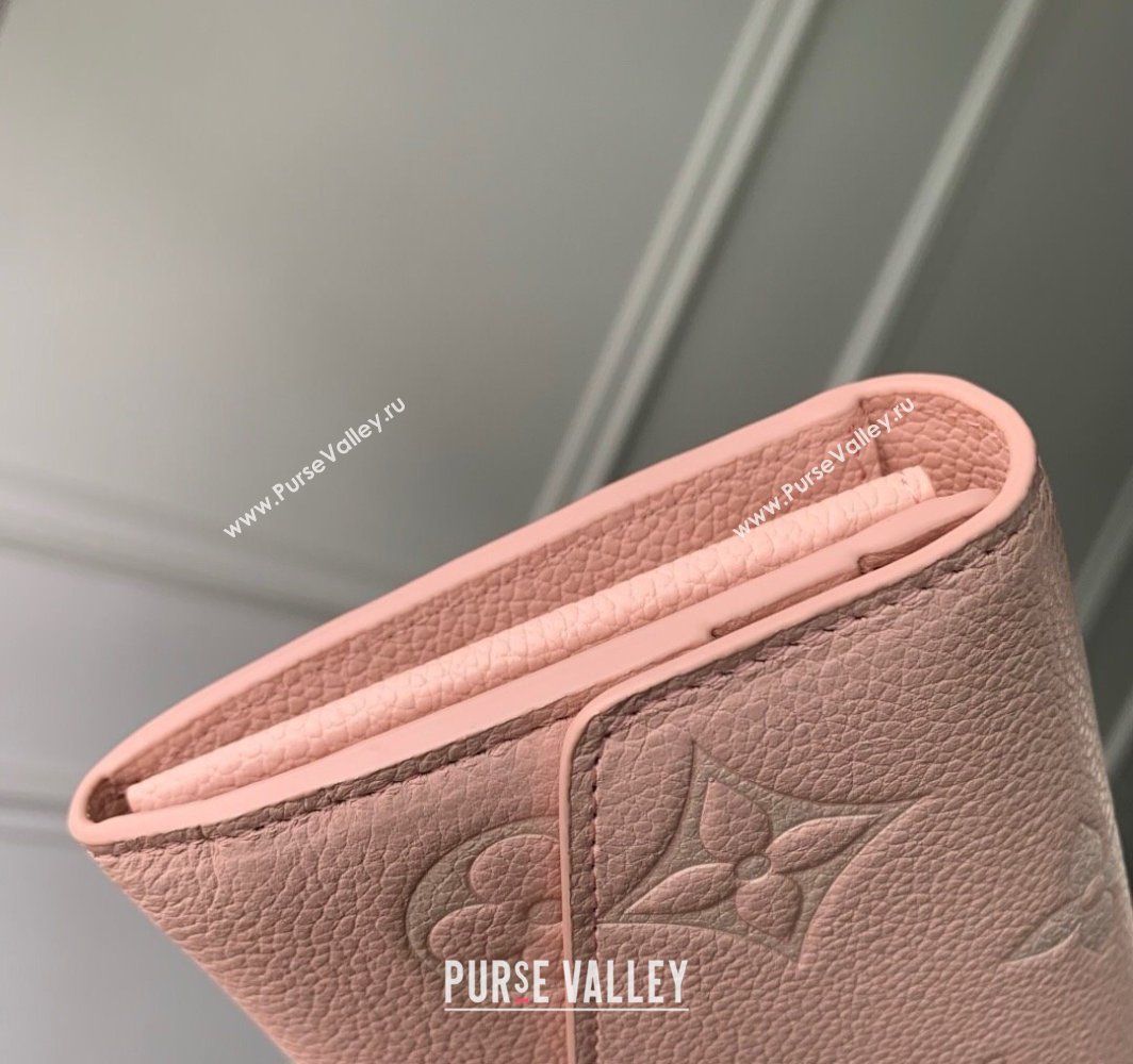 Louis Vuitton Sarah Wallet in Bicolor Monogram Empreinte Leather M14000 Pink 2025 (K-25032202)