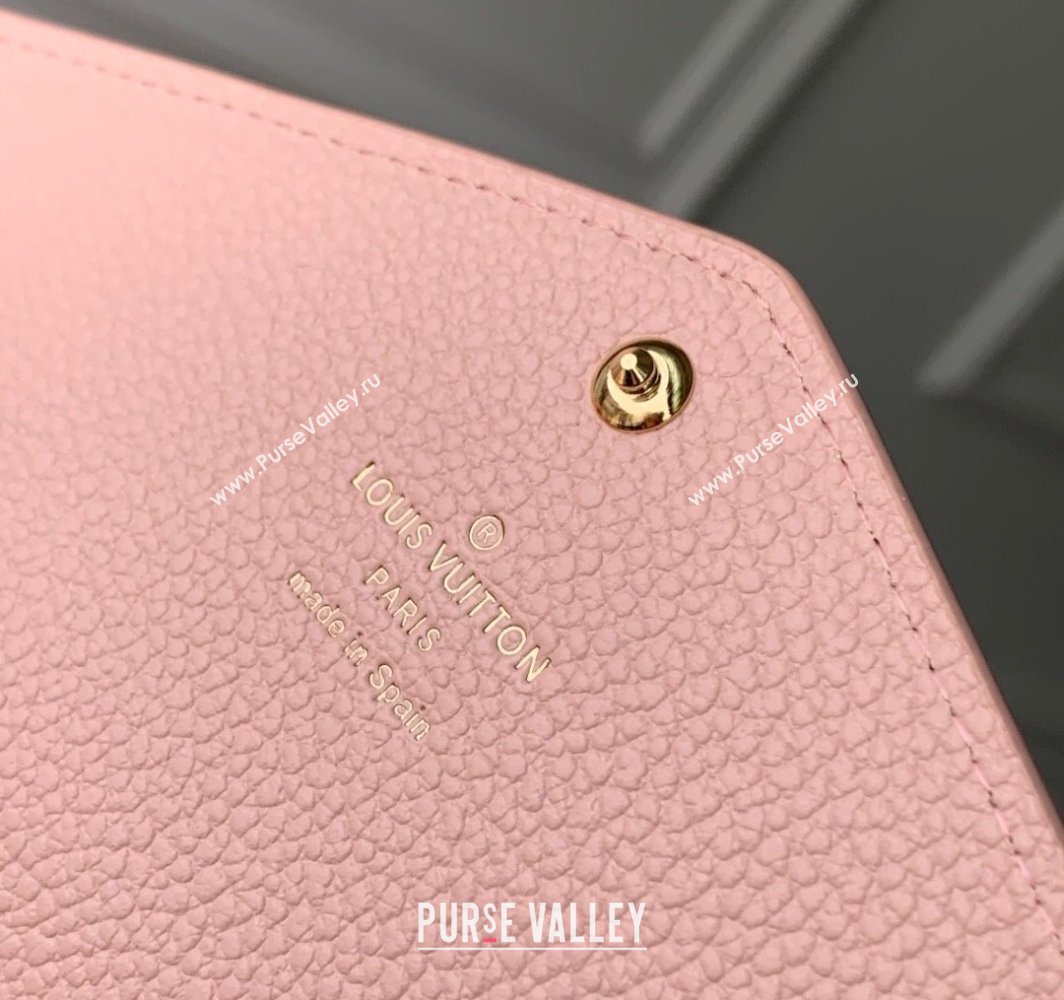 Louis Vuitton Sarah Wallet in Bicolor Monogram Empreinte Leather M14000 Pink 2025 (K-25032202)