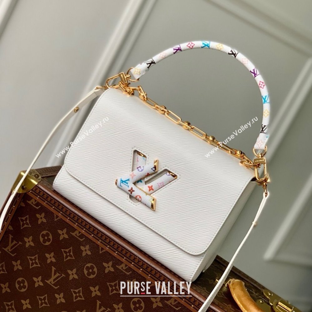 Louis Vuitton LV x TM Twist MM Bag in White Epi leather M13678 2025 (K-25032203)
