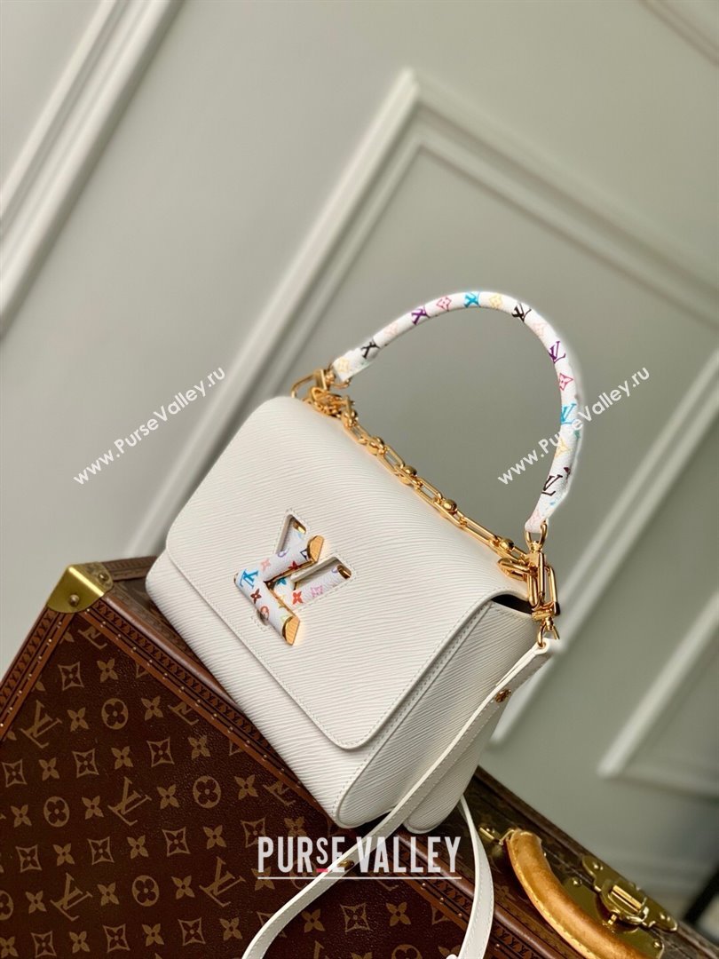 Louis Vuitton LV x TM Twist MM Bag in White Epi leather M13678 2025 (K-25032203)
