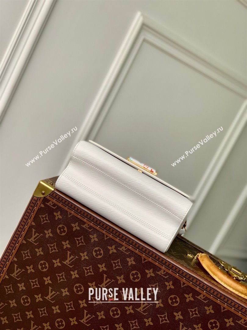 Louis Vuitton LV x TM Twist MM Bag in White Epi leather M13678 2025 (K-25032203)