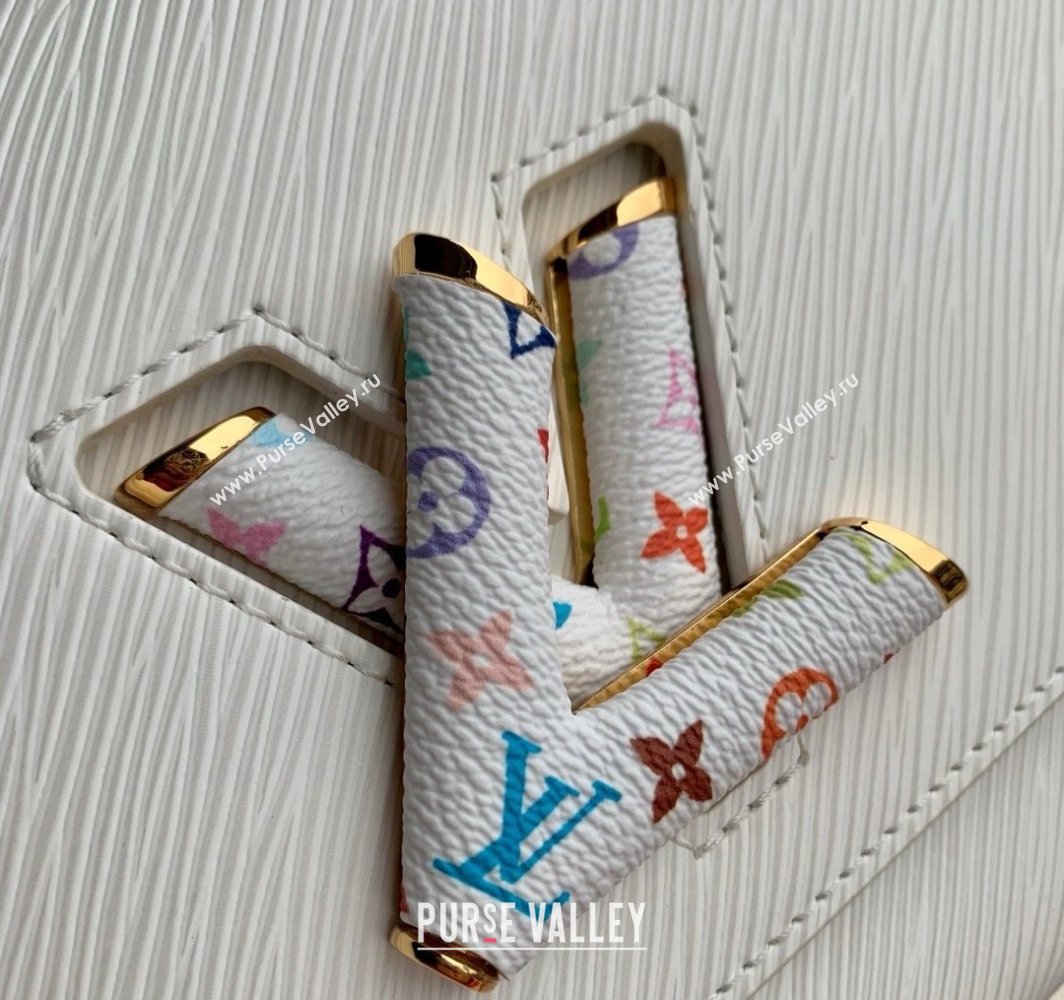 Louis Vuitton LV x TM Twist MM Bag in White Epi leather M13678 2025 (K-25032203)