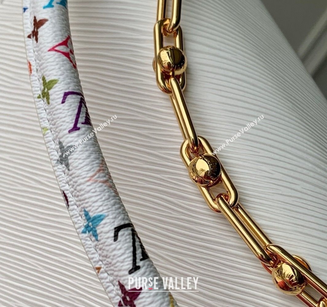 Louis Vuitton LV x TM Twist MM Bag in White Epi leather M13678 2025 (K-25032203)