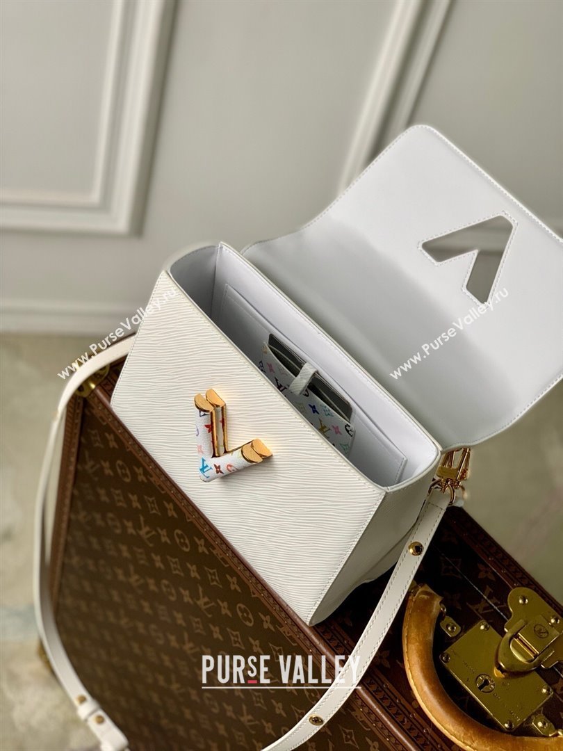 Louis Vuitton LV x TM Twist MM Bag in White Epi leather M13678 2025 (K-25032203)