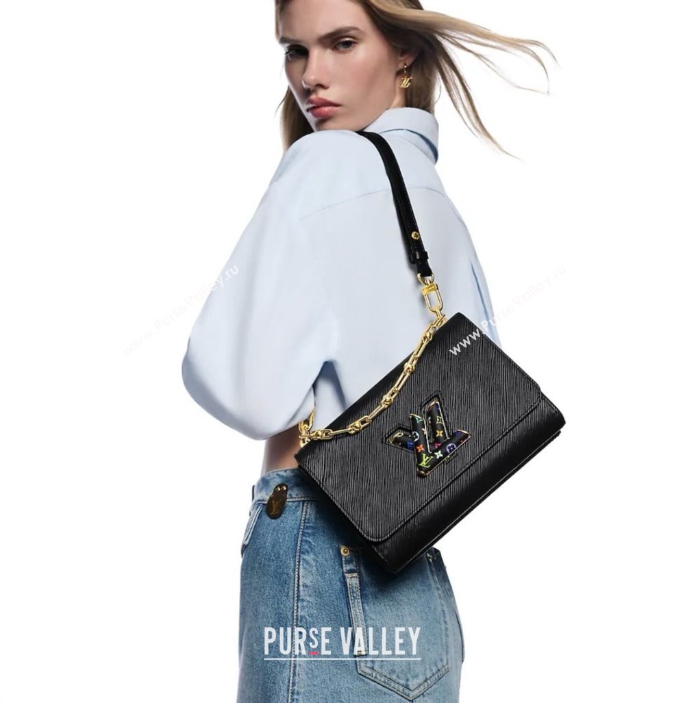 Louis Vuitton LV x TM Twist MM Bag in Black Epi leather M13243 2025 (K-25032204)