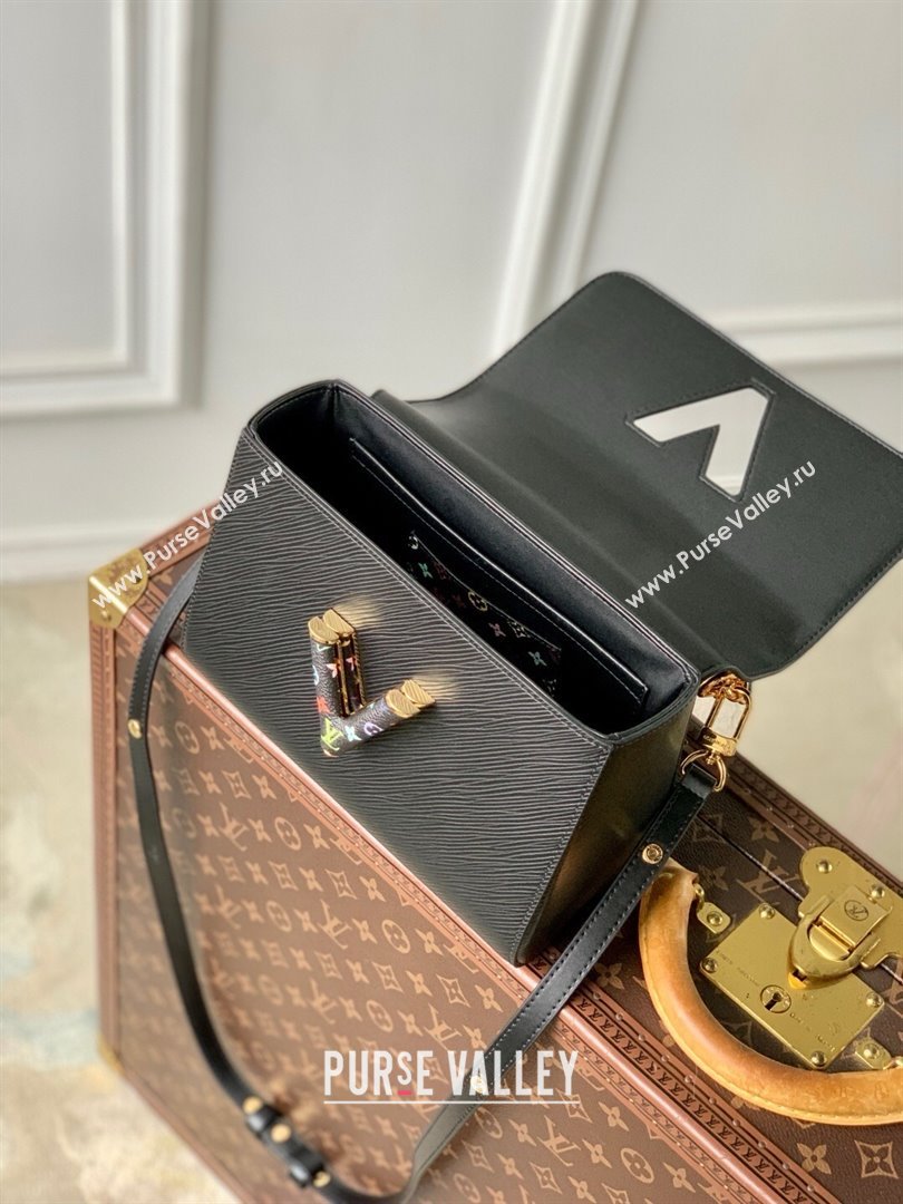 Louis Vuitton LV x TM Twist MM Bag in Black Epi leather M13243 2025 (K-25032204)