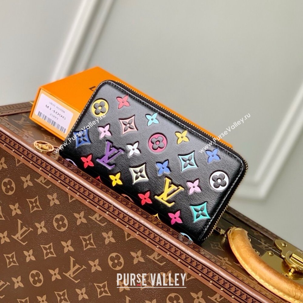 Louis Vuitton LV x TM Zippy Wallet in Monogram Canvas M13992 Multicolored/Black 2025 (K-25032206)