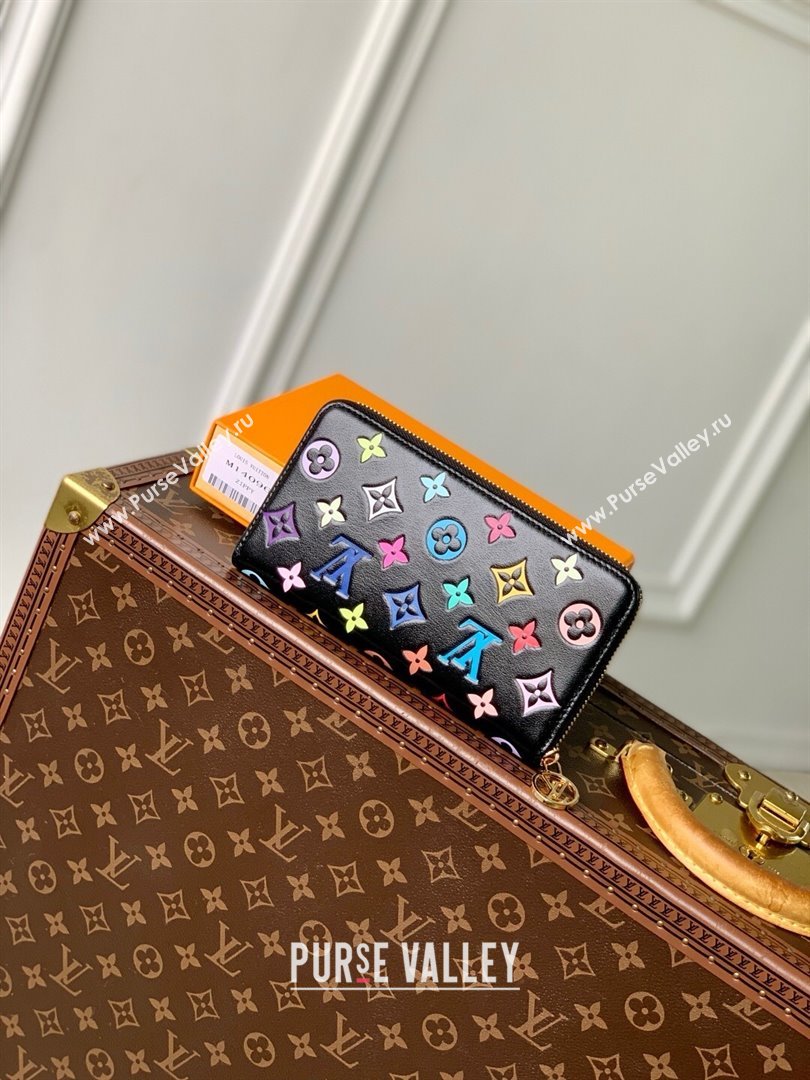 Louis Vuitton LV x TM Zippy Wallet in Monogram Canvas M13992 Multicolored/Black 2025 (K-25032206)