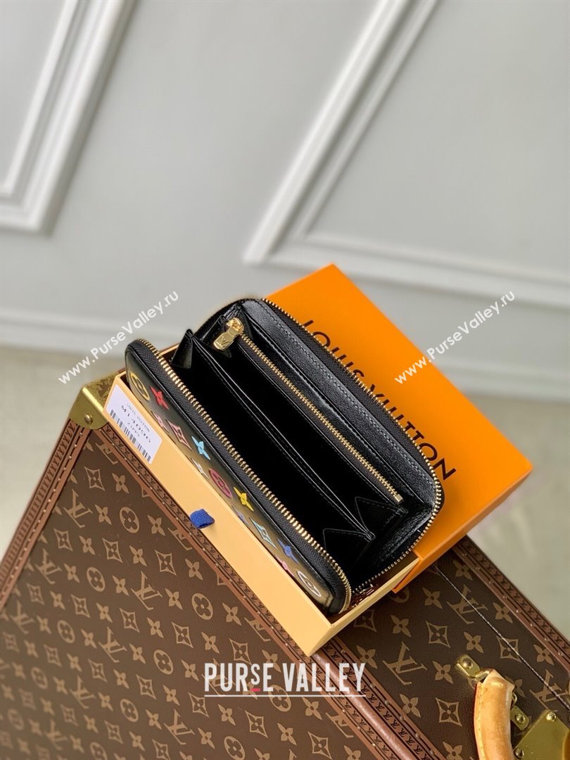 Louis Vuitton LV x TM Zippy Wallet in Monogram Canvas M13992 Multicolored/Black 2025 (K-25032206)