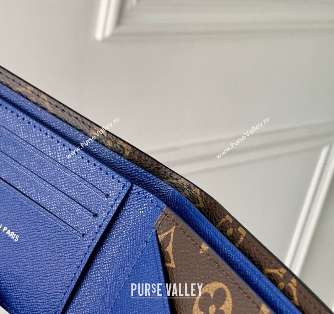 Louis Vuitton Multiple Wallet in Blue Green Damier Heritage Canvas N00142 2025 (K-25032207)