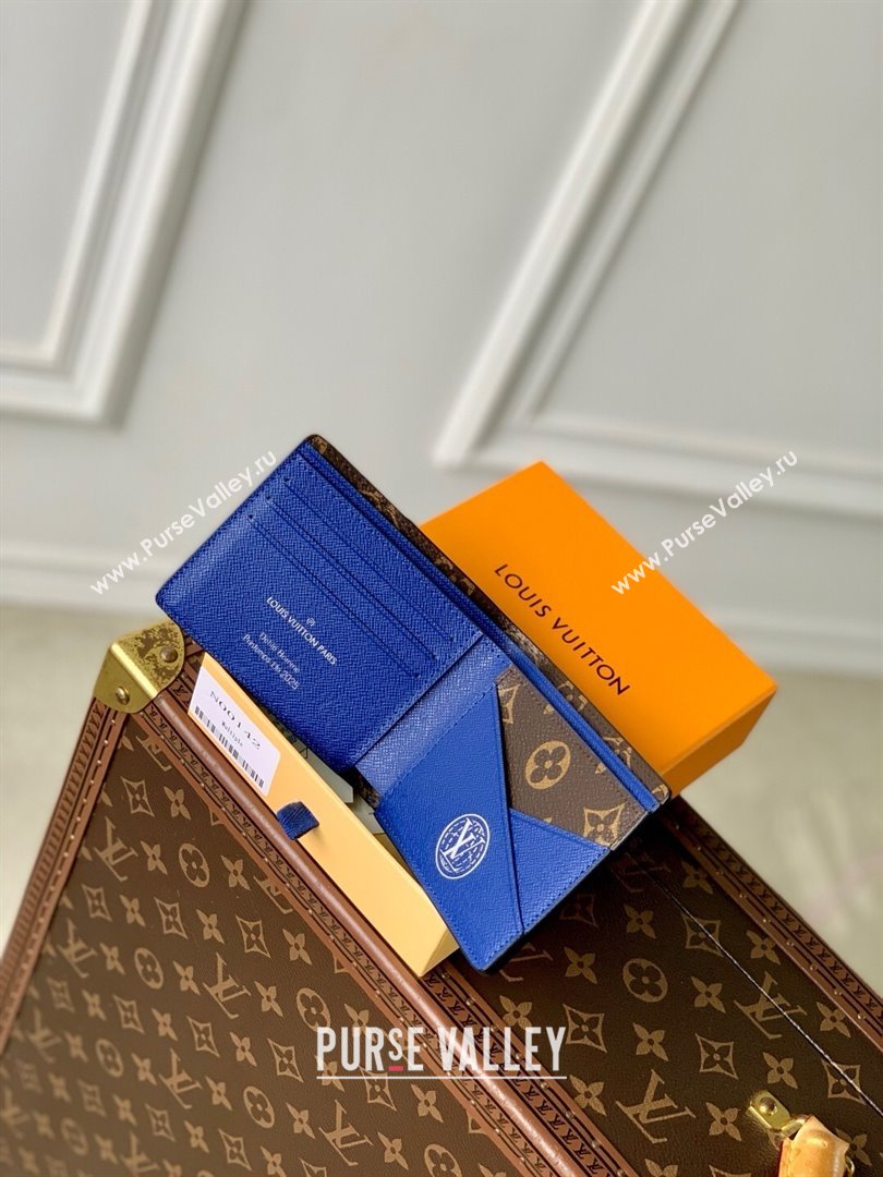 Louis Vuitton Multiple Wallet in Blue Green Damier Heritage Canvas N00142 2025 (K-25032207)