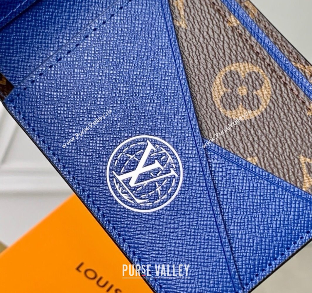 Louis Vuitton Multiple Wallet in Blue Green Damier Heritage Canvas N00142 2025 (K-25032207)