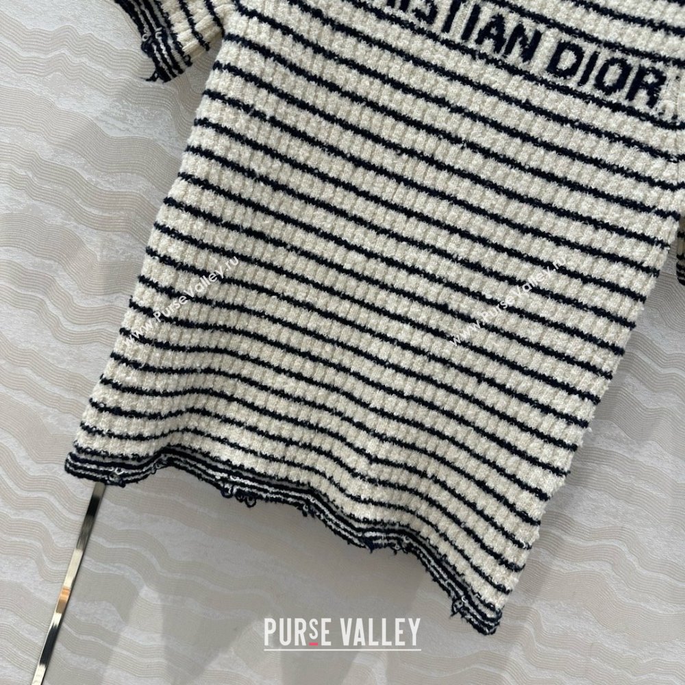 Dior Knit Short-sleeved Sweater D041006 Beige 2025 (Q-25041006)
