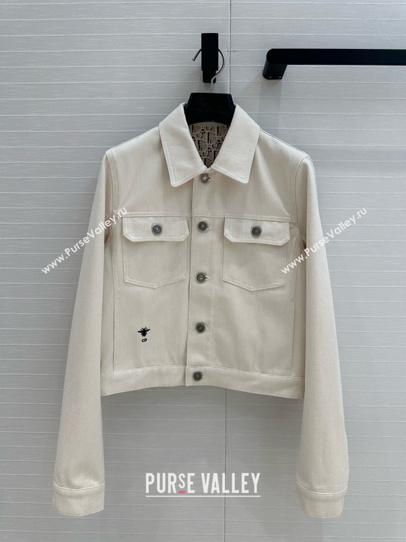 Dior Denim Jacket D041008 Beige 2025 (Q-25041008)
