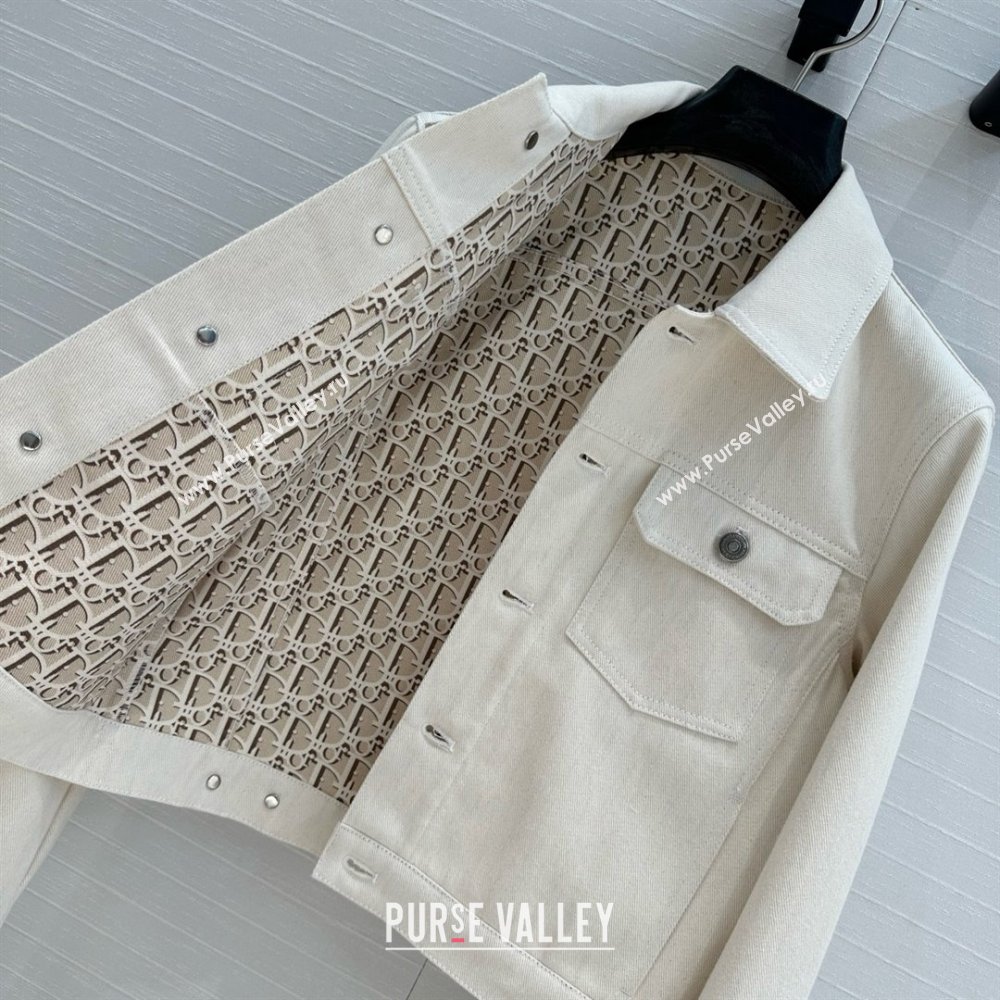 Dior Denim Jacket D041008 Beige 2025 (Q-25041008)