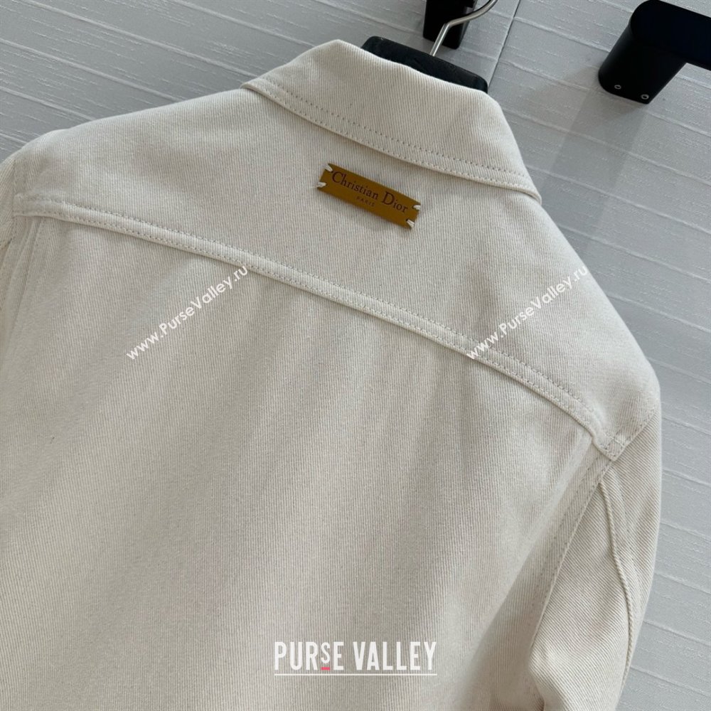 Dior Denim Jacket D041008 Beige 2025 (Q-25041008)