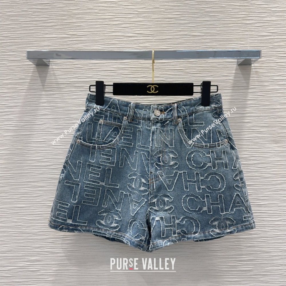 Chanel Denim Shorts CH040702 Blue 2025 (Q-25040702)