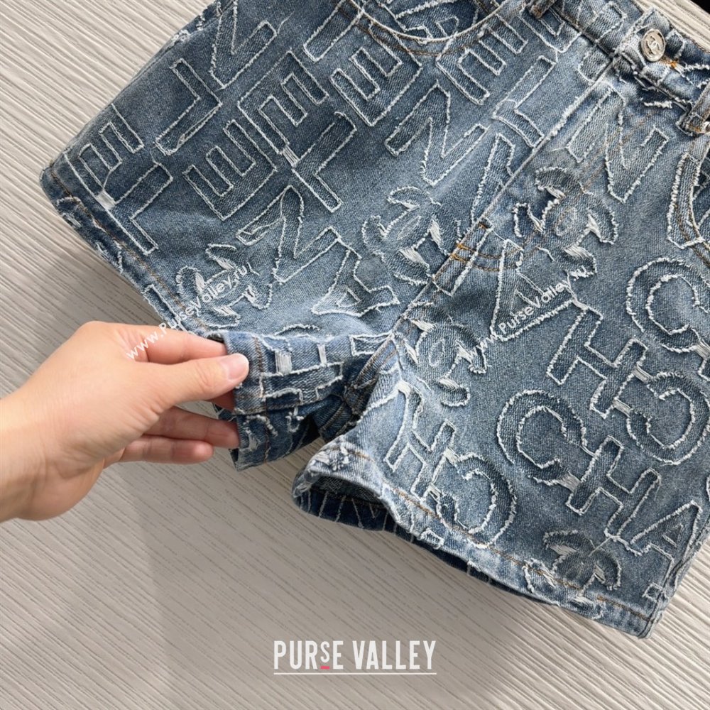 Chanel Denim Shorts CH040702 Blue 2025 (Q-25040702)
