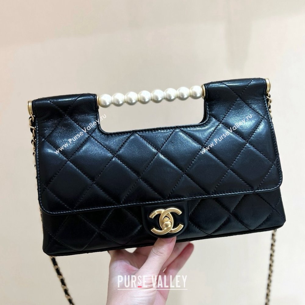 Chanel Shopping Bag in Lambskin CH040701 Black 2025 Top Quality (SHUNY-25040701)