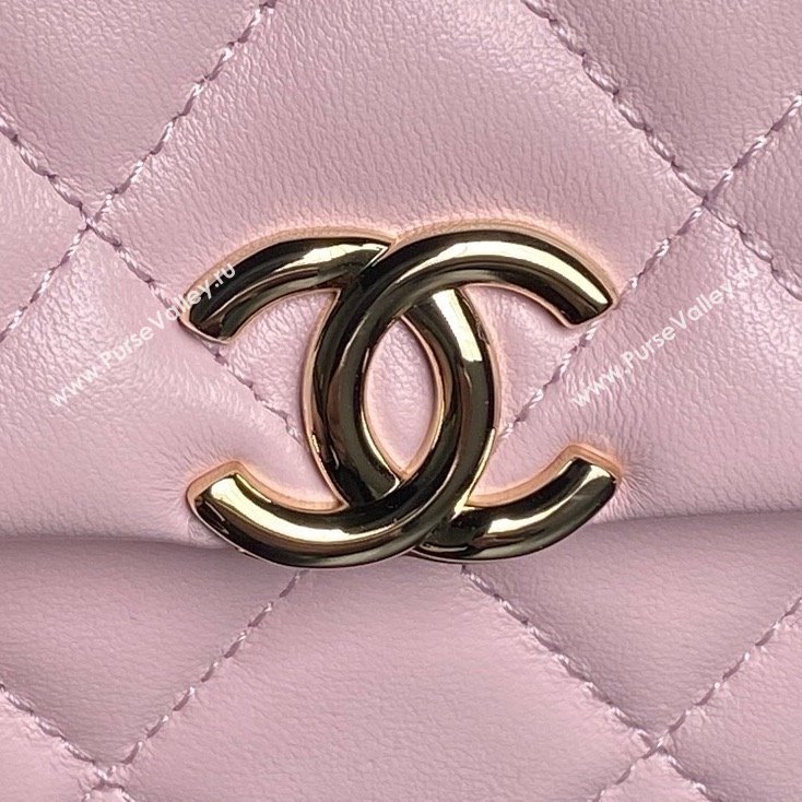 Chanel Lambskin Clutch with Chain AP4593 Pink 2025 (YEZI-25041105)